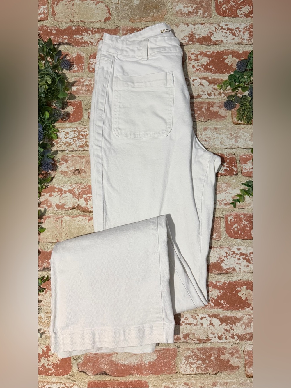 Michael Kors White Straight-Leg Women’s Jeans